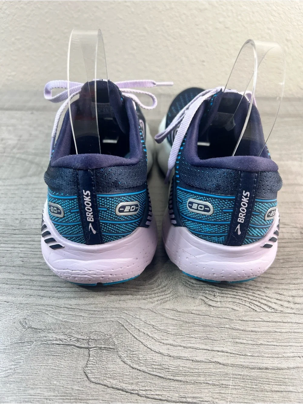Brooks Glycerin GTS 20 Women’s Size 7 B Navy/Lilac Running Shoes Sneaker